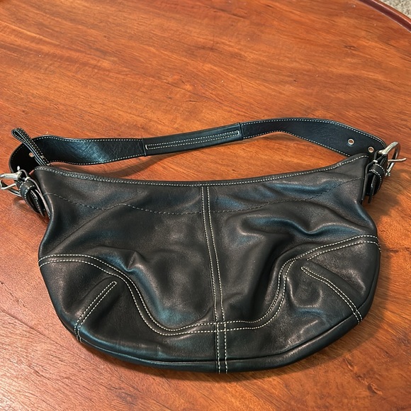 Coach Black Leather Y2K Soho Hobo Shoulder Bag Purse #9541 - Picture 1 of 16